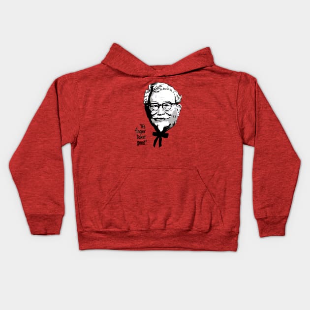 Finger Lickin' Good Kids Hoodie by BigOrangeShirtShop